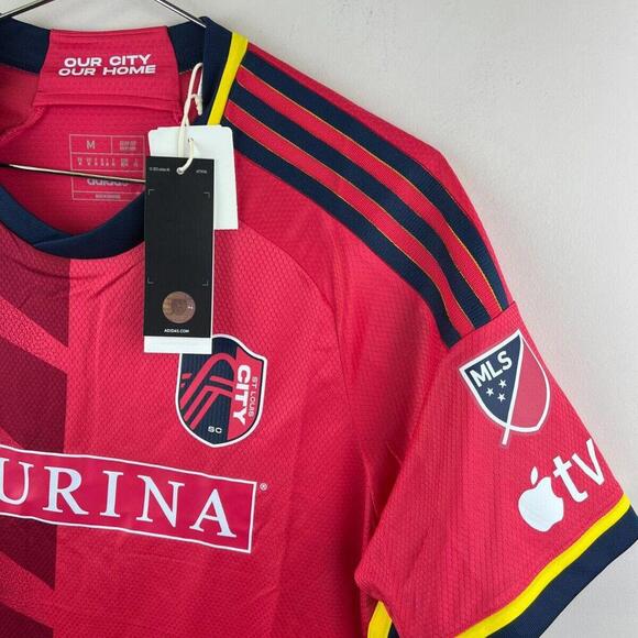St. Louis City FC Size M MLS Adidas Authentic Home Jersey - 23/24 Kit - NWT - Picture 8 of 9